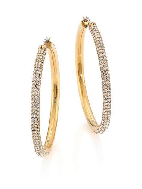 hoop earrings michael kors|michael kors earrings clearance.